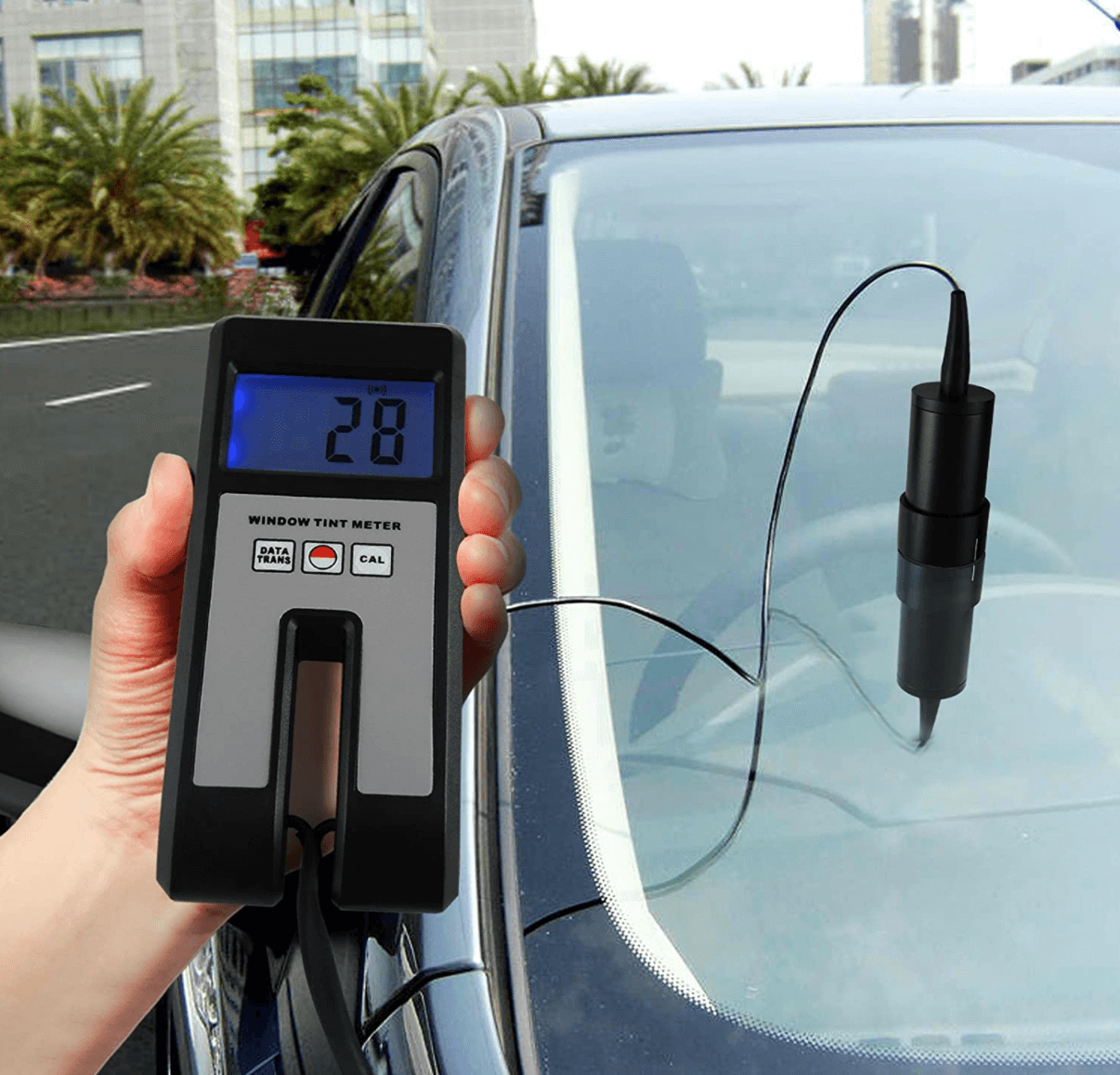 name of device used to measure tinted window percentage