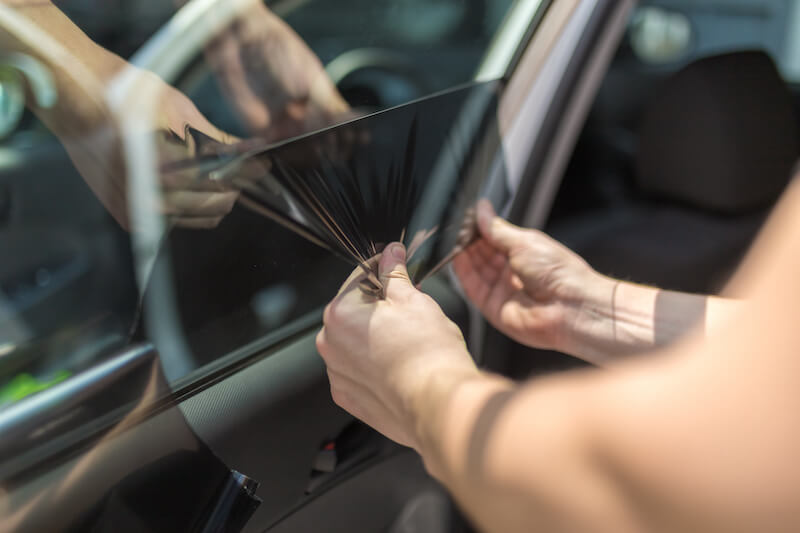 Remove window tint from car windows