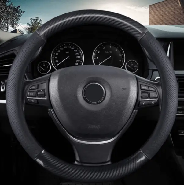 kafeek classic carbon fiber steering wheel cover