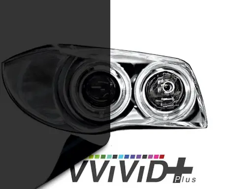 Vvivid air tint dark black headlight taillight tint air release vinyl wrap film roll