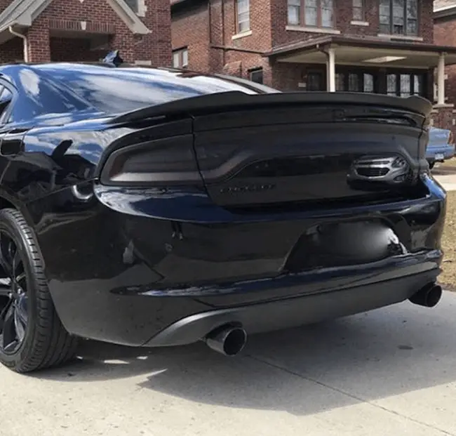 Car with tinted taillights