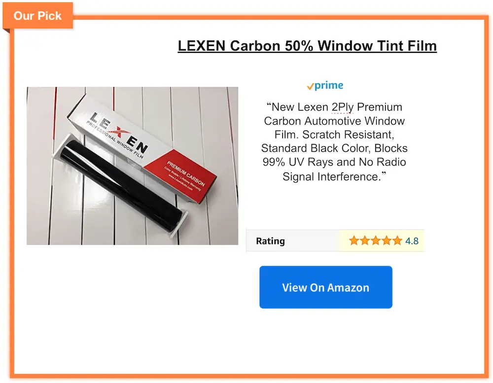 best 50 window tint to buy purchase amazon