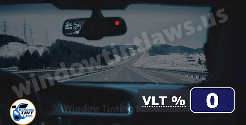 0 percent vlt window tint