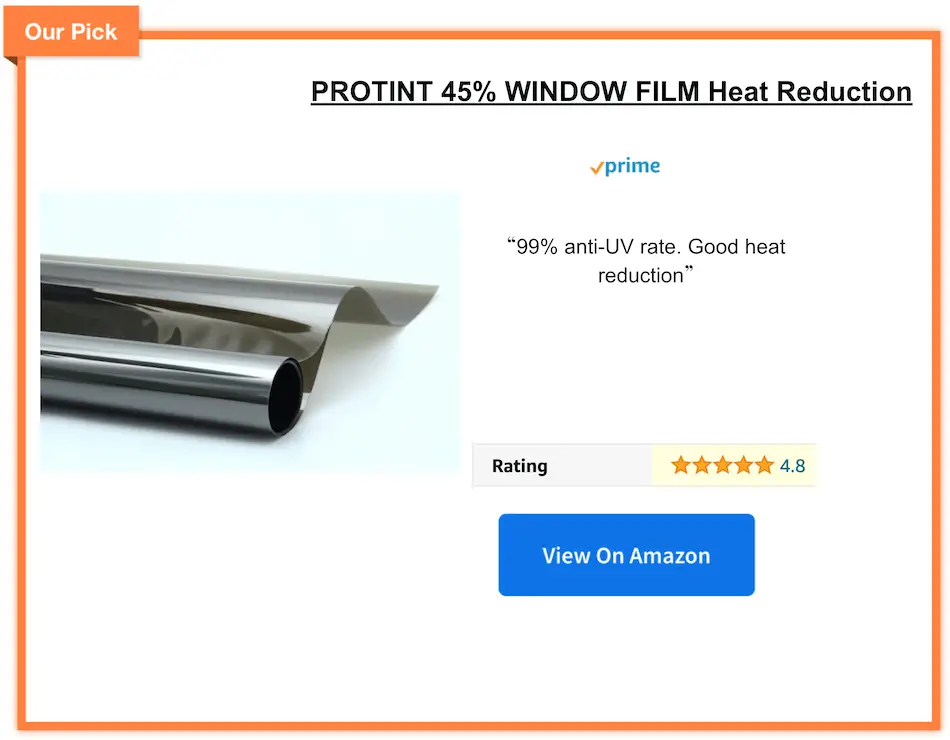 Best 45 percent tint film to buy