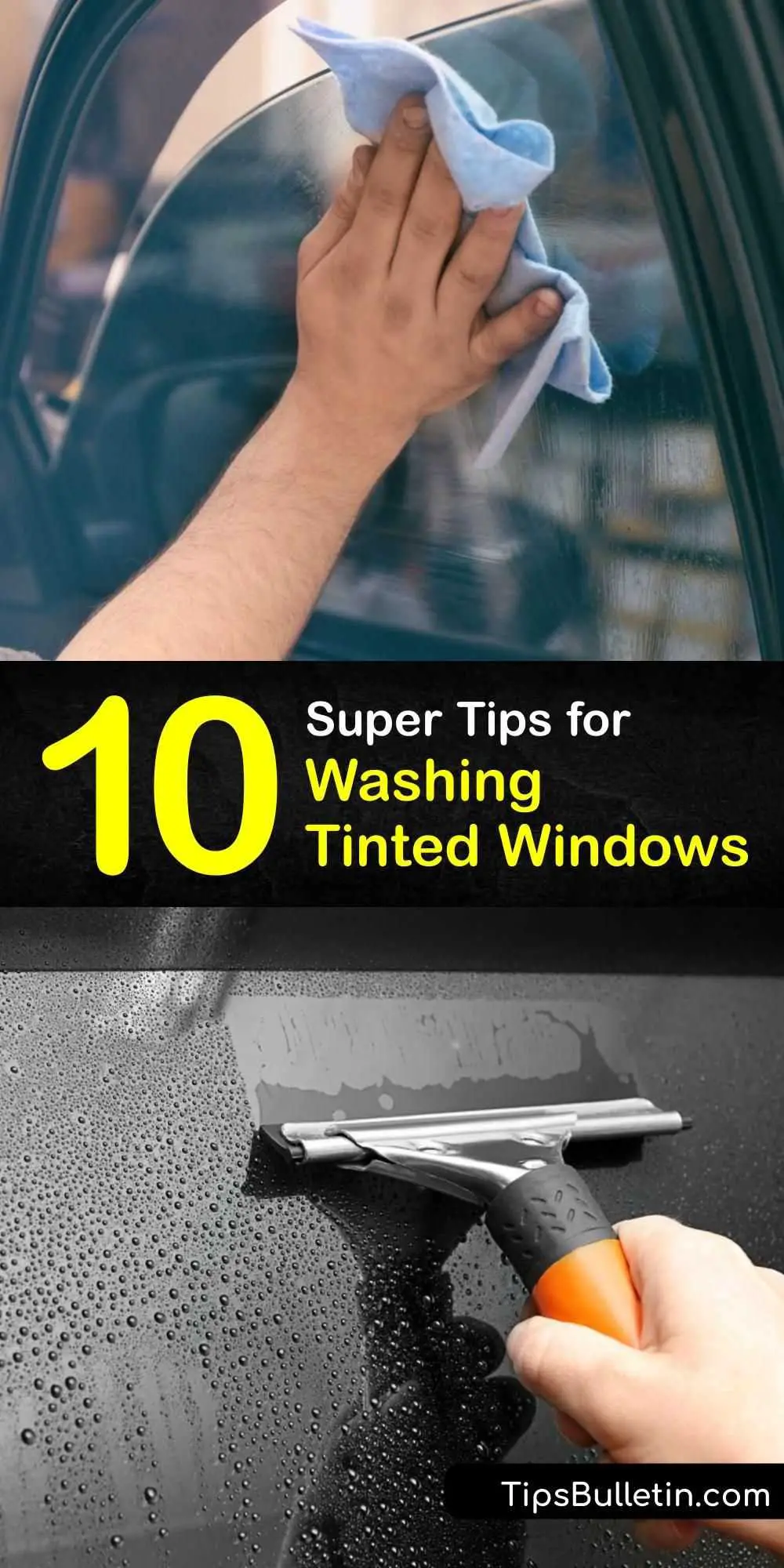 Can you clean tinted windows with windex