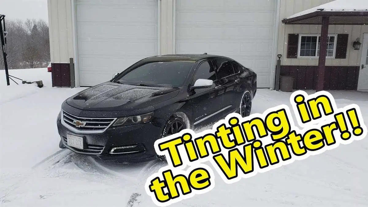 Can you tint windows in the cold