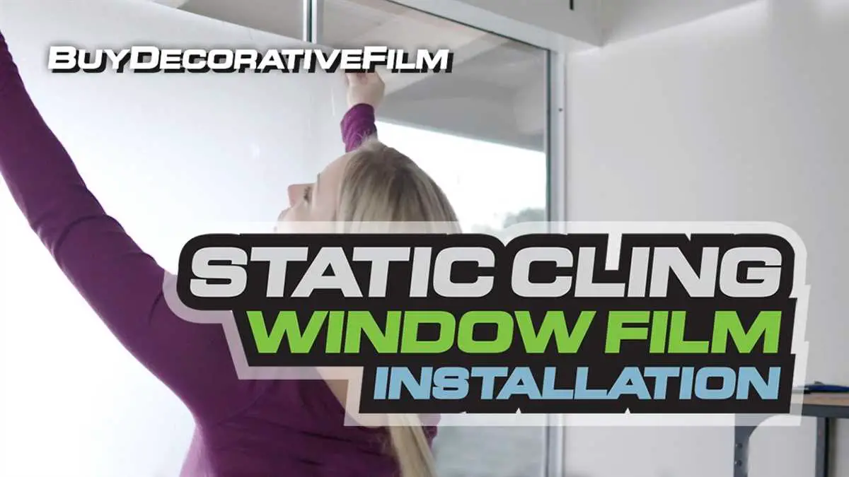 How to apply static cling window tint