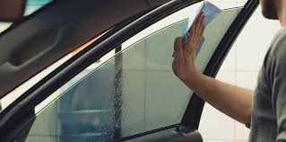 How to clean tinted windows inside car