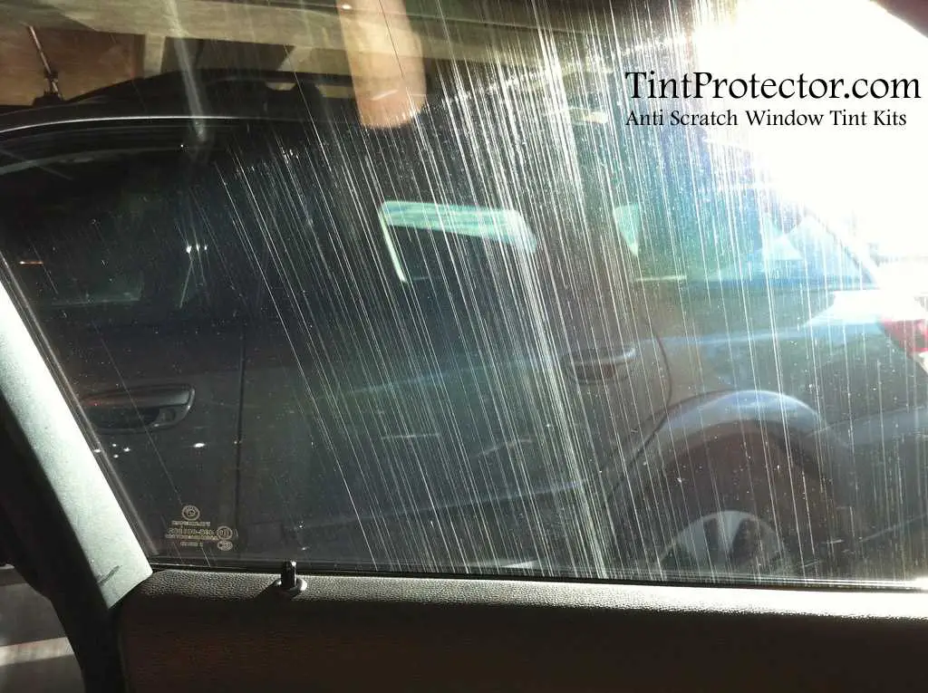 How to remove scratches from window tint